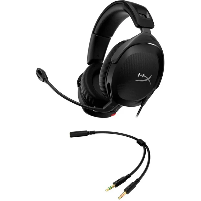 HyperX Cloud Stinger 2 Gaming Headset - Stereo - Mini-phone (3.5mm) - Wired - 32 Ohm - 10 Hz - 28 kHz - Over-the-head - Binaural - Circumaural - 6.56 ft Cable - Condenser, Electret Microphone - Noise Canceling - Black