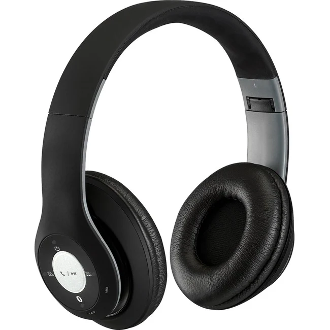 iLive Wireless Headphones (IAHB48) - Stereo - Mini-phone (3.5mm) - Wired/Wireless - Bluetooth - 33 ft - 32 Ohm - 20 Hz - 20 kHz - Over-the-head - Binaural - Circumaural - Black