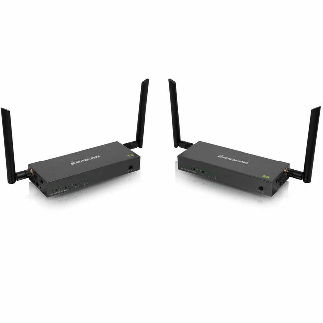 IOGEAR Long Range Wireless 4K Video Transmitter and Receiver Kit with Local Passthrough - 1 Input Device - 2 Output Device - 600 ft Range - 2 x Network (RJ-45) - 3 x USB - 1 x HDMI In - 2 x HDMI Out - 4K - 4096 x 2160 - Twisted Pair