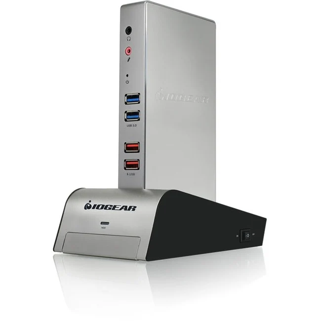 IOGEAR met(AL) Vault Dock, USB 3.0 Docking Station with built-in Backup Drive Enclosure