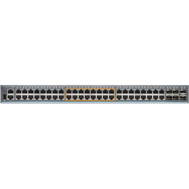 Juniper EX2300 EX2300-48MP Ethernet Switch - 48 Ports - Manageable - Gigabit Ethernet, 2.5 Gigabit Ethernet, 10 Gigabit Ethernet - 10/100/1000Base-T, 2.5GBase-T, 10GBase-X - TAA Compliant - 3 Layer Supported - Modular - 265 W Power Consumption - 740 W PoE