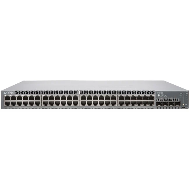 Juniper EX3400-48T-DC Layer 3 Switch - 48 Ports - Manageable - 3 Layer Supported - Modular - 120 W Power Consumption - Twisted Pair, Optical Fiber - 1U High - Rack-mountable, Wall Mountable - Lifetime Limited Warranty