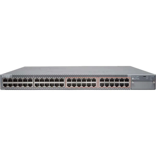 Juniper EX4300-48MP Layer 3 Switch - 48 Ports - Manageable - 3 Layer Supported - Modular - Twisted Pair, Optical Fiber - 1U High - Rack-mountable, Desktop