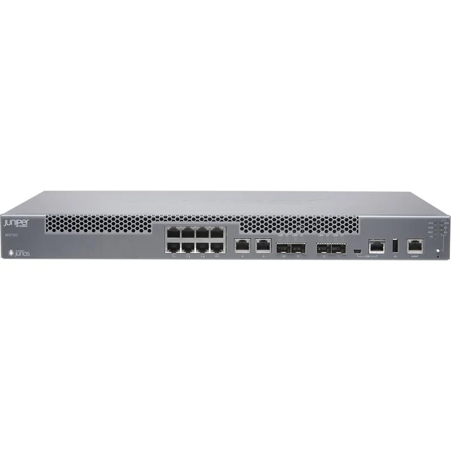 Juniper MX150 Router - 10 Ports - Management Port - 4 - 10 Gigabit Ethernet - 1U - Rack-mountable