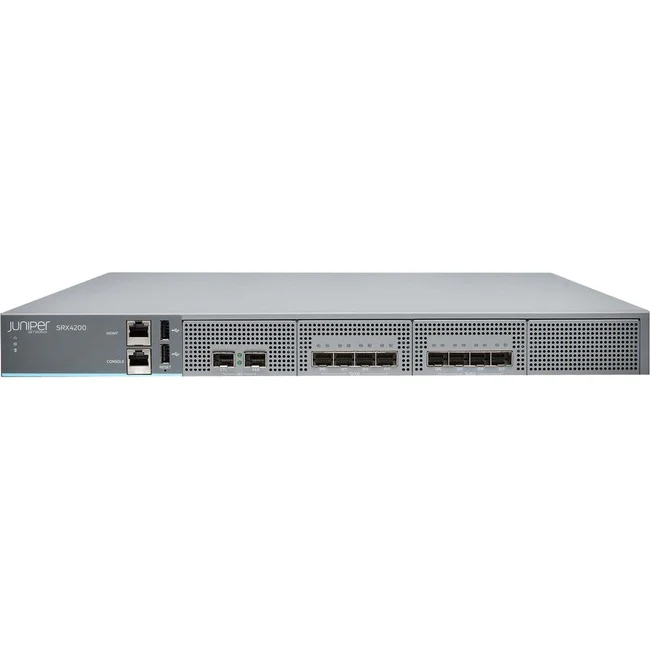 Juniper SRX4200 Router - Management Port - 10 - 10 Gigabit Ethernet - IEEE 802.1p - 1U - Rack-mountable - 1 Year