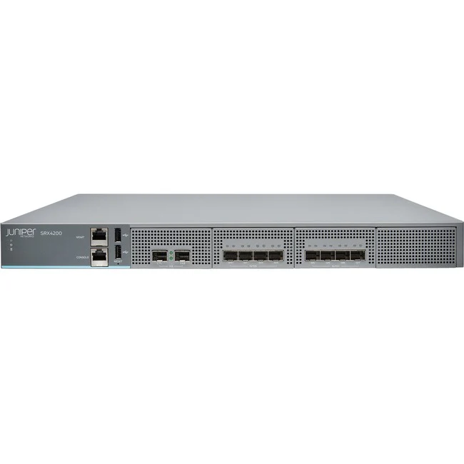 Juniper SRX4200 Router - Management Port - 10 - 10 Gigabit Ethernet - IEEE 802.1p - 1U - Rack-mountable