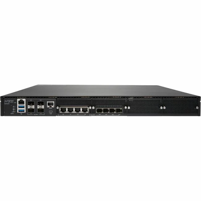 Juniper SSR1300 Router - 4 Ports - 4 RJ-45 Port(s) - 8 SFP+ Slots - 128 GB - 10 Gigabit Ethernet - 1U - Rack-mountable - 1 Year