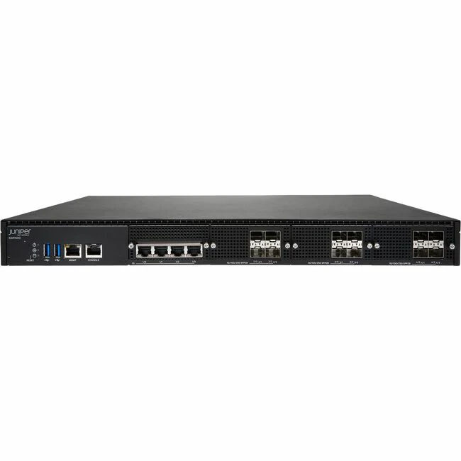 Juniper SSR1500 Router - 4 Ports - 4 RJ-45 Port(s) - 12 SFP28 Slots - 25 Gigabit Ethernet - 1U - Rack-mountable - 1 Year