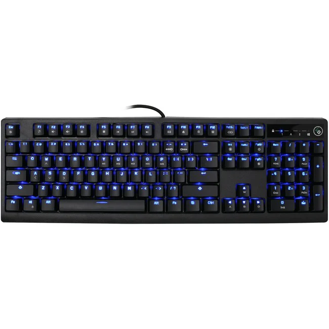 Kaliber Gaming Gaming Keyboard w/Brown Mechanical Switches - Cable Connectivity - USB 3.0 Interface - 104 Key Multimedia, Windows Lock Key Hot Key(s) - Computer, Gaming Console - Windows - Mechanical Keyswitch - Black