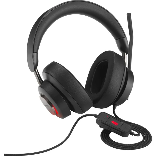 Kensington H2000 USB-C Over-Ear Headset - Stereo - USB Type C - Wired - 32 Ohm - 20 Hz - 20 kHz - Over-the-ear - Binaural - Ear-cup - 6 ft Cable - Omni-directional, Uni-directional Microphone - Noise Canceling - Black
