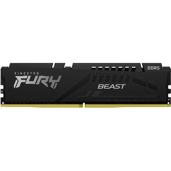 Kingston FURY Beast 32GB (2 x 16GB) DDR5 SDRAM Memory Kit - For Motherboard, Computer - 32 GB (2 x 16GB) - DDR5-5200/PC5-41600 DDR5 SDRAM - 5200 MHz Single-rank Memory - CL36 - 1.25 V - Retail - Non-ECC - Unbuffered - 288-pin - DIMM - Lifetime Warranty