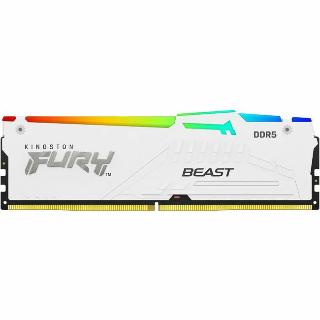 Kingston FURY Beast 32GB DDR5 SDRAM Memory Module - For Motherboard - 32 GB (1 x 32GB) - DDR5-5600/PC5-44800 DDR5 SDRAM - 5600 MHz Dual-rank Memory - CL40 - 1.25 V - Non-ECC - Unbuffered - 288-pin - DIMM - Lifetime Warranty