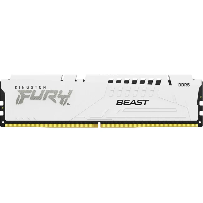 Kingston FURY Beast 32GB DDR5 SDRAM Memory Module - For Motherboard, Computer - 32 GB (1 x 32GB) - DDR5-6000/PC5-48000 DDR5 SDRAM - 6000 MHz Dual-rank Memory - CL36 - 1.35 V - Non-ECC - Unbuffered - 288-pin - DIMM - Lifetime Warranty