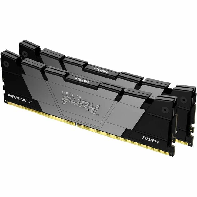 Kingston FURY Renegade 16GB (2 x 8GB) DDR4 SDRAM Memory Kit - For Motherboard - 16 GB (2 x 8GB) - DDR4-4800/PC4-2133 DDR4 SDRAM - 4800 MHz Dual-rank Memory - CL19 - 1.50 V - Non-ECC - Unbuffered - 288-pin - DIMM - Lifetime Warranty