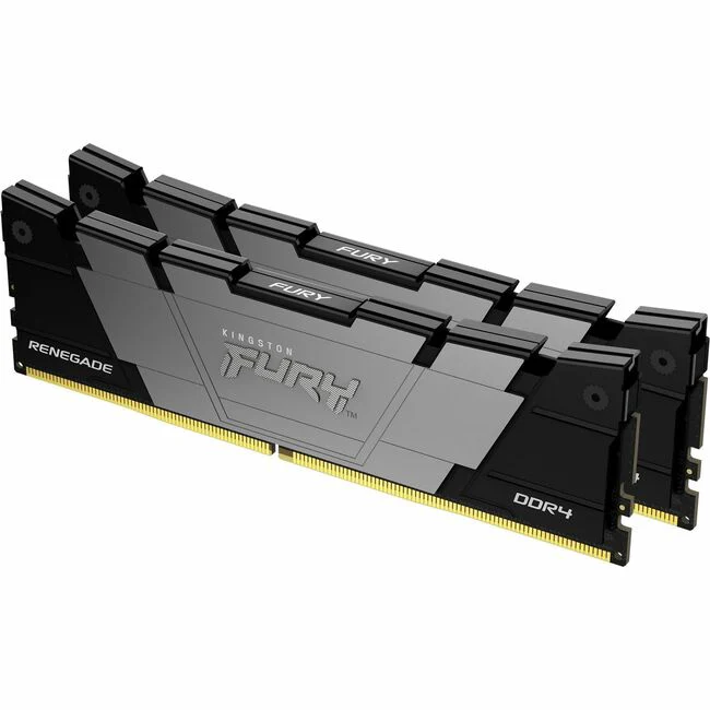 Kingston FURY Renegade 32GB (2 x 16GB) DDR4 SDRAM Memory Kit - For Motherboard - 32 GB (2 x 16GB) - DDR4-3600/PC4-28800 DDR4 SDRAM - 3600 MHz Dual-rank Memory - CL16 - 1.35 V - Non-ECC - Unbuffered - 288-pin - DIMM - Lifetime Warranty