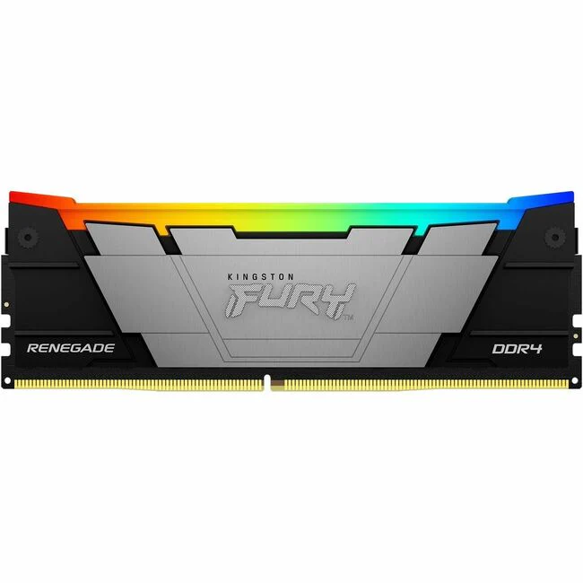 Kingston FURY Renegade 32GB DDR4 SDRAM Memory Module - For Motherboard - 32 GB (1 x 32GB) - RGB - DDR4-3600/PC4-28800 DDR4 SDRAM - 3600 MHz Dual-rank Memory - CL18 - 1.35 V - Non-ECC - Unbuffered - 288-pin - DIMM