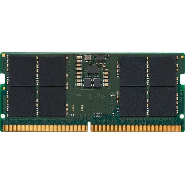 Kingston ValueRAM 16GB DDR5 SDRAM Memory Module - For Notebook - 16 GB - DDR5-5600/PC5-44800 DDR5 SDRAM - 5600 MHz Single-rank Memory - CL46 - 1.10 V - Non-ECC - Unbuffered - 262-pin - SoDIMM - Lifetime Warranty