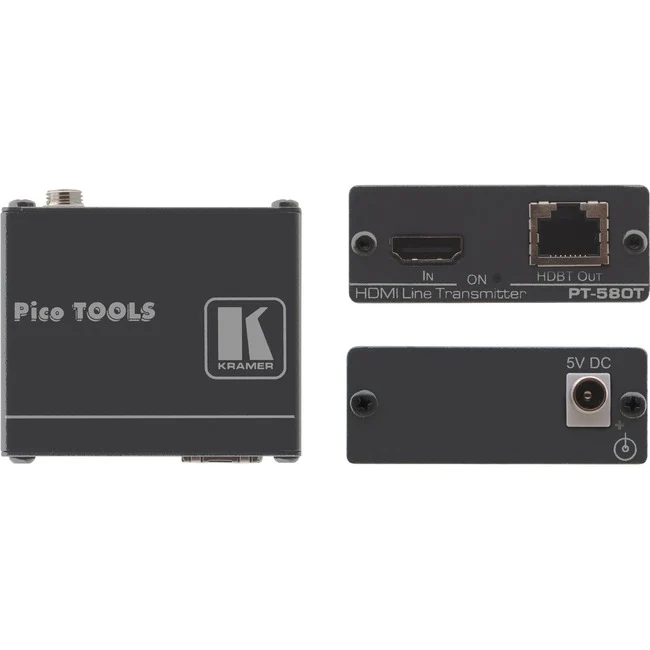 Kramer HDMI over Twisted Pair HDBaseT Transmitter - 1 Input Device - 230 ft Range - 1 x Network (RJ-45) - 1 x HDMI In - 4K - 4096 x 2160