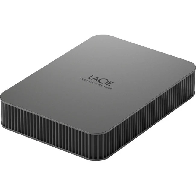 LaCie Mobile Drive Secure STLR5000400 5 TB Portable Hard Drive - 2.5" External - Space Gray - USB 3.2 (Gen 1) Type C - 5400rpm - 3 Year Warranty