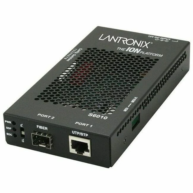 Lantronix S6010-1040 Transceiver/Media Converter - T1/E1 - 4921.26 ft - 1 x Expansion Slots - SFP - 1 x SFP Slots - AC Adapter - Wall Mountable, DIN Rail Mountable, Rack-mountable, Standalone, Shelf Mount - TAA Compliant