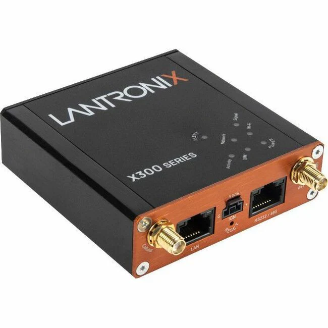 Lantronix X300 Device Server - Twisted Pair - 1 x Network (RJ-45) x Serial Port - 10/100Base-T - Fast Ethernet - IEEE 802.11ac - Wireless LAN - Management Port - Compact