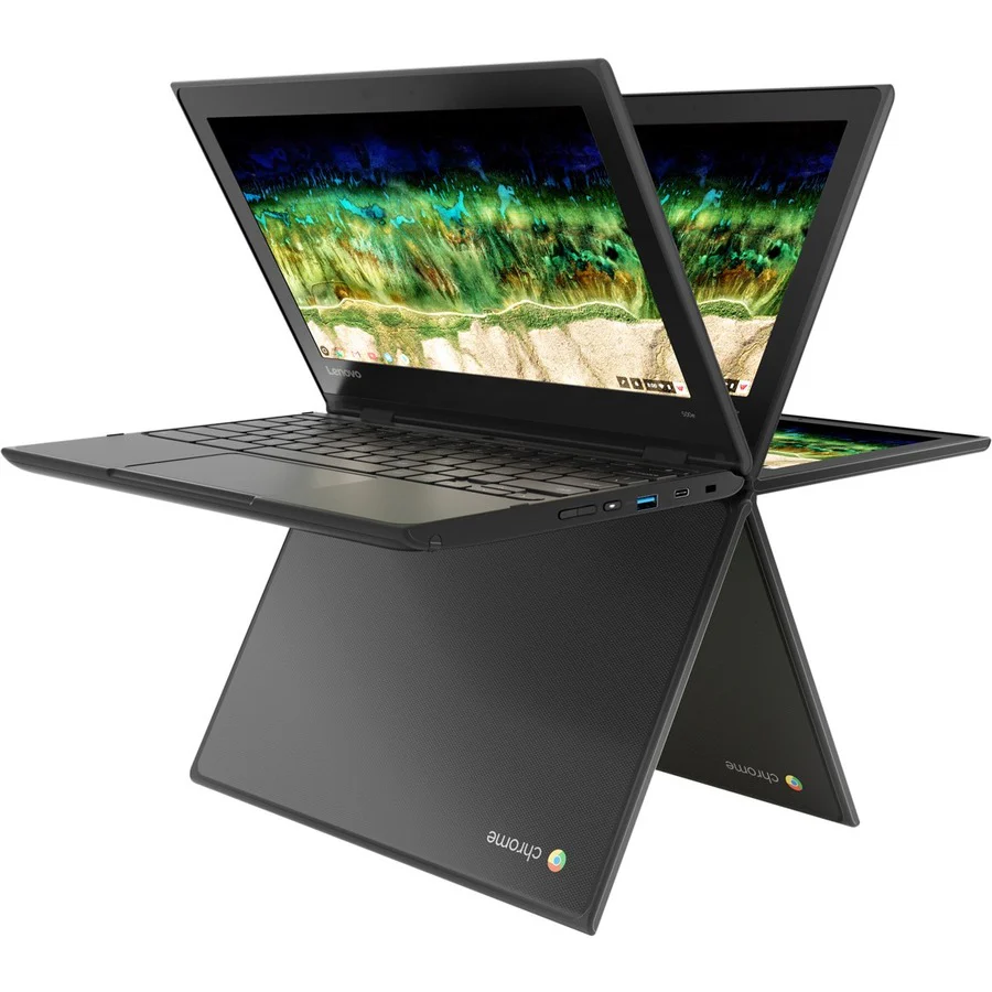Lenovo 500e Chromebook 81ES000ACF 11.6" 2 in 1 Chromebook N3450 4GB Touchscreen Chrome OS