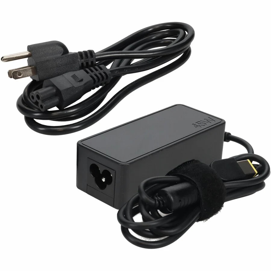 Lenovo ADLX45NCC3A Compatible 45W 20V at 2.25A Black 4.0 mm x 1.3 mm Laptop Power Adapter and Cable - 20 V DC/2.25 A Output