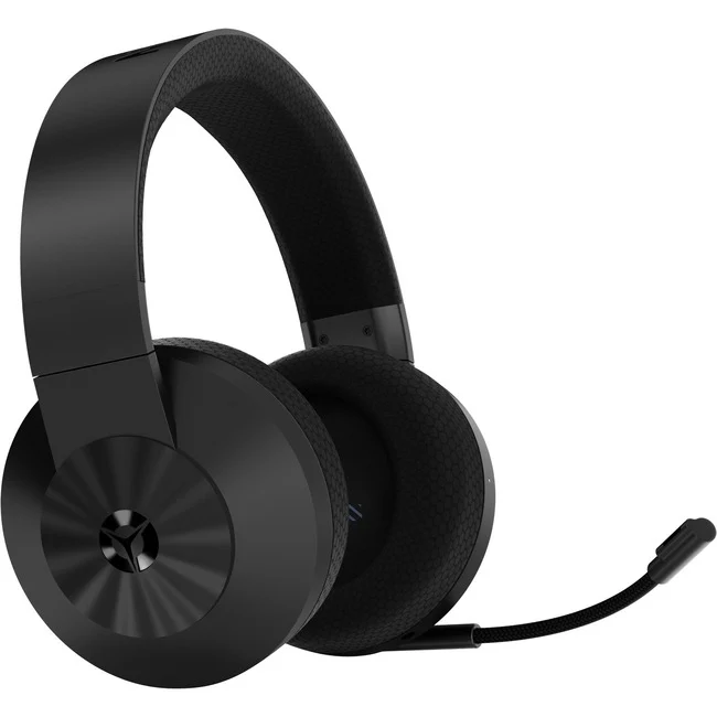 Lenovo Legion H600 Wireless Gaming Headset - Stereo - Mini-phone (3.5mm), USB - Wired/Wireless - RF - 32.8 ft - 32 Ohm - 20 Hz - 20 kHz - Over-the-head - Binaural - Ear-cup - 3.94 ft Cable - Uni-directional Microphone - Black