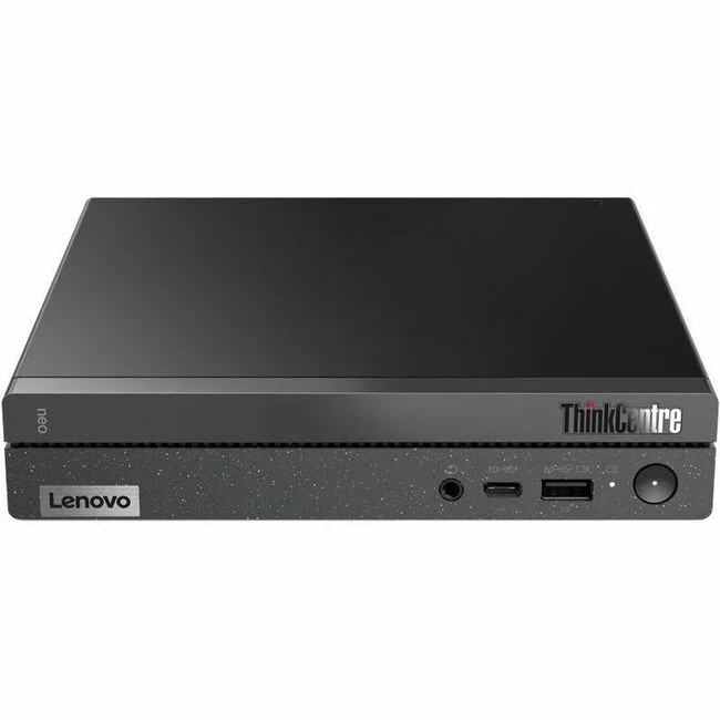 Lenovo ThinkCentre neo 50q Gen 4 12M2000PUX Tiny Thin Client - Intel Celeron 7305 1.10 GHz - Black - Intel Chip - 8 GB RAM DDR4 SDRAM - DDR4-3200/PC4-25600 - 256 GB SSD - Intel UHD Graphics - Gigabit Ethernet - Linux - IEEE 802.11ax - HDMI - Network (RJ-4