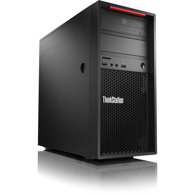 Lenovo ThinkStation P310 30AT000EUS Workstation - 1 x Intel Core i7 Quad-core (4 Core) i7-6700 6th Gen 3.40 GHz - 8 GB DDR4 SDRAM RAM - 1 TB HDD - Tower - Raven Black - Windows 7 Professional 64-bit - Intel HD Graphics 530 Graphics - DVD-Writer - Serial A