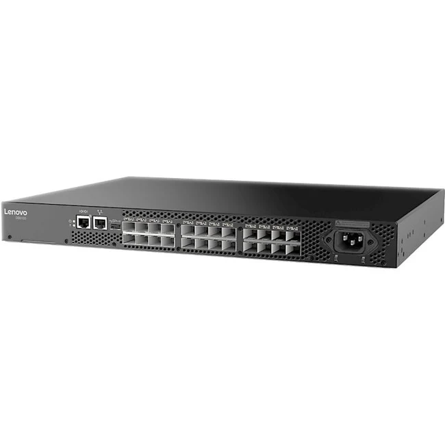 Lenovo ThinkSystem DB610S Gen 6 FC SAN Switch - 24 Ports - 16 Gbit/s - 8 Fiber Channel Ports - 8 x Total Expansion Slots - 8 x SFP+ Slots - Manageable - Rack-mountable - 1U