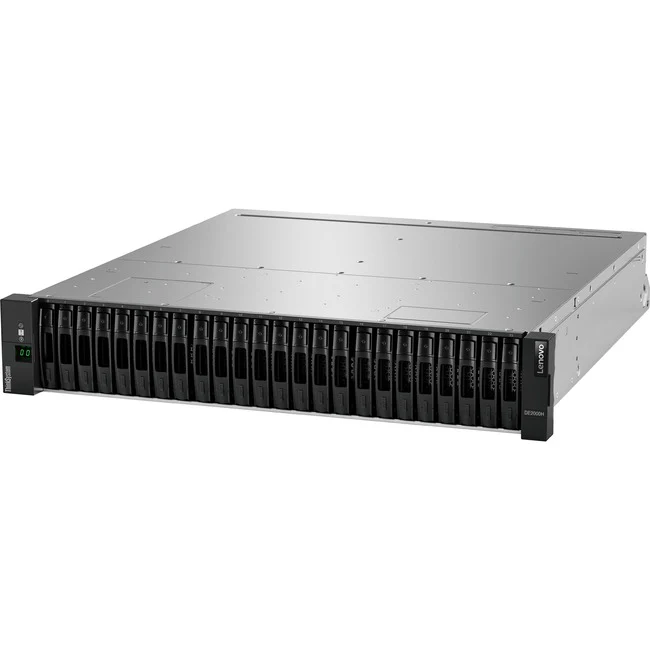 Lenovo ThinkSystem DE2000H DAS/SAN Storage System - 12 x HDD Supported - 0 x HDD Installed - 12 x SSD Supported - 0 x SSD Installed - 2 x 12Gb/s SAS Controller - RAID Supported - 0, 1, 3, 5, 6, 10 RAID Levels - 12 x Total Bays - 12 x 3.5" Bay - Gigabit Et