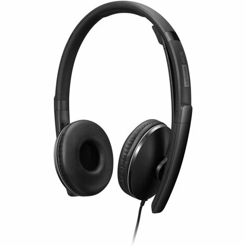 Lenovo Wired ANC Headset Gen 2 (Teams) - Microsoft Teams Certification - Stereo - USB Type C - Wired - 2.2 Kilo Ohm - 20 Hz - 20 kHz - On-ear, Over-the-head - Binaural - Ear-cup - 5.86 ft Cable - Noise Cancelling Microphone - Black