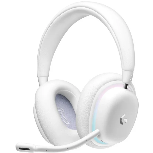 Logitech G735 Gaming Headset - Mini-phone (3.5mm), USB - Wired/Wireless - Bluetooth/RF - 65.6 ft - 38 Ohm - 20 Hz - 20 kHz - On-ear - Ear-cup - Cardioid, Uni-directional Microphone - White Mist