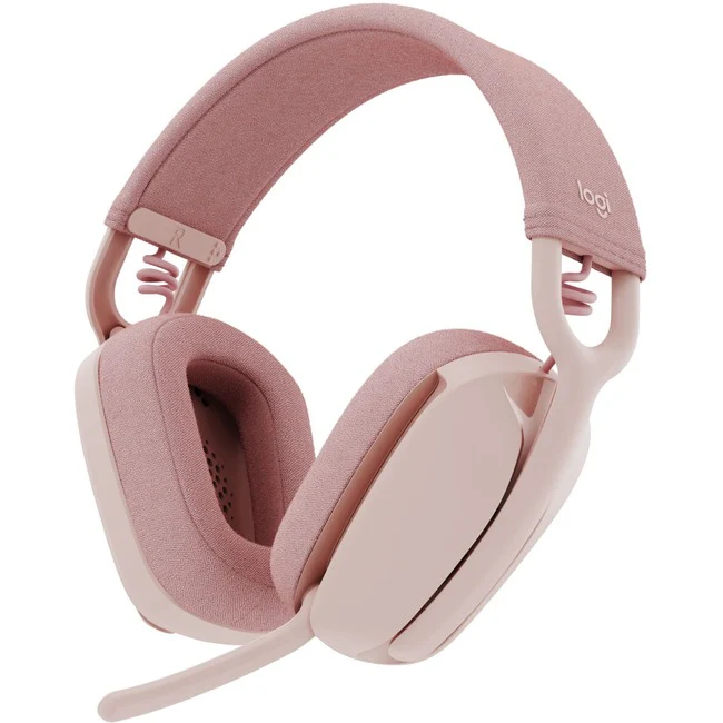 Logitech Zone Vibe 100 - Rose - Stereo - Wireless - Bluetooth - 98.4 ft - On-ear - Binaural - Noise Cancelling Microphone - Rose