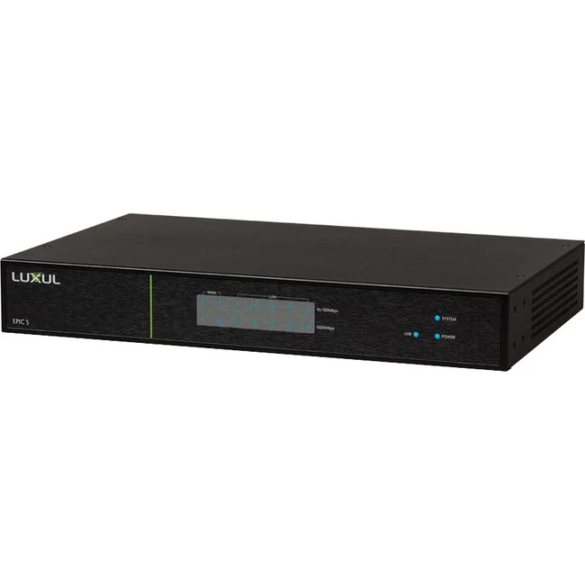 Luxul High-Performance Gigabit Router - 7 Ports - Management Port - Gigabit Ethernet - 1U - Rack-mountable, Desktop - 3 Year