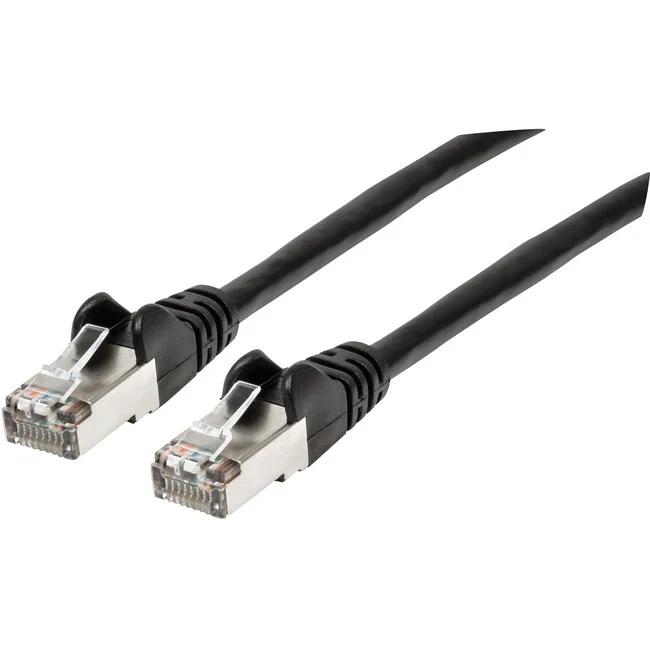 Manhattan Cat6a S/FTP Patch Cable, 1 ft., Black