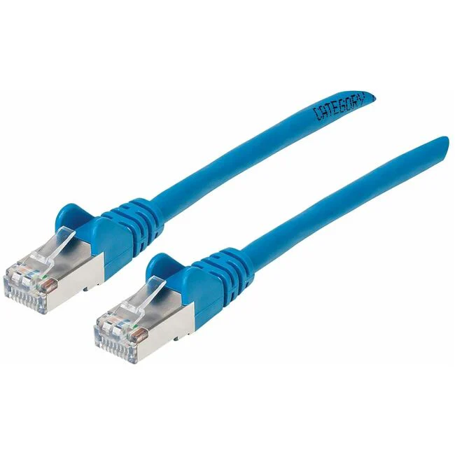 Manhattan Cat6a S/FTP Patch Cable, 25ft., Blue