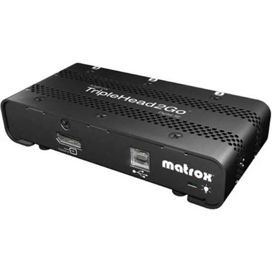 Matrox TripleHead2Go Digital SE Multi-Display Adapter - Triple Monitor Capabilities - 1x DisplayPort input - Stretched Desktop Support - Surround Gaming -Bezel Management - 3x 1920x1080 Max Resolution
