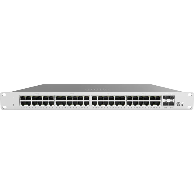 Meraki MS120-48LP Ethernet Switch - 48 Ports - Manageable - Gigabit Ethernet - 10/100/1000Base-T - 2 Layer Supported - Modular - 4 SFP Slots - 477 W Power Consumption - Twisted Pair, Optical Fiber - 1U High - Rack-mountable, Desktop - Lifetime Limited War