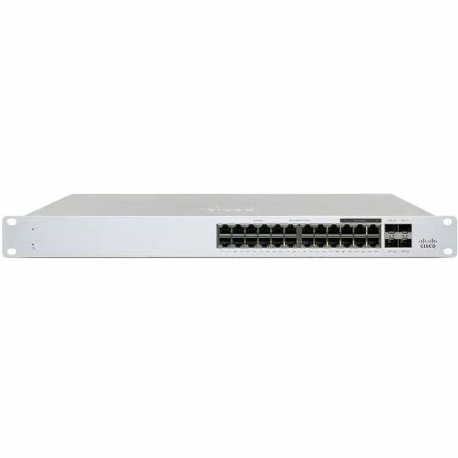Meraki MS130-24-HW Ethernet Switch - 24 Ports - Manageable - Gigabit Ethernet - 10/100/1000Base-T, 1000Base-X - 2 Layer Supported - 4 SFP Slots - 370 W PoE Budget - Optical Fiber, Twisted Pair - PoE Ports - Rack-mountable
