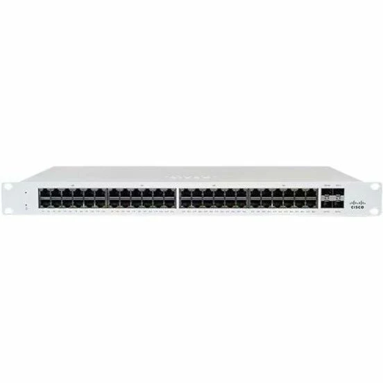 Meraki MS130-48X-HW Ethernet Switch - 48 Ports - Manageable - Gigabit Ethernet, 2.5 Gigabit Ethernet - 10/100/1000Base-T, 1000Base-X, 2.5GBase-X - 2 Layer Supported - 4 SFP Slots - 740 W PoE Budget - Optical Fiber, Twisted Pair - PoE Ports - Rack-mountabl