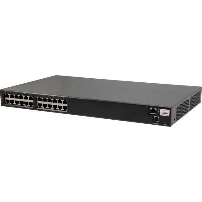 Microchip PD-9012G/ACDC/M 12-port Power over Ethernet Midspan - 120 V AC, 230 V AC Input - 55 V DC Output - 12 x 10/100/1000Base-T Output Port(s) - 450 W