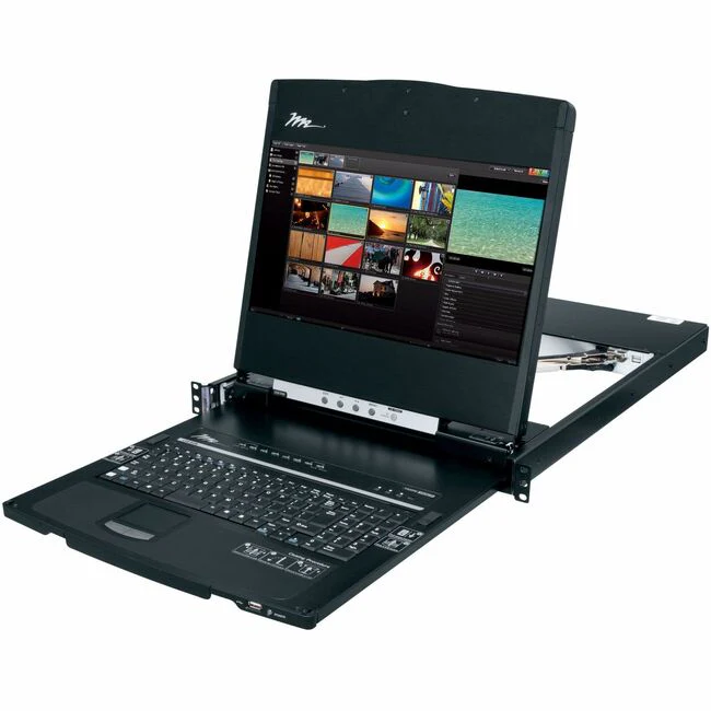 Middle Atlantic High Definition Rackmount Consoles with KVM - 8 Computer(s) - 17.3" LED - Full HD - 1920 x 1080 - 1 x Network (RJ-45) - 11 x USB - 9 x HDMI - 7 x DVI - 1 x VGA - Keyboard - TouchPad - 120 V AC, 230 V AC Input Voltage - Metal