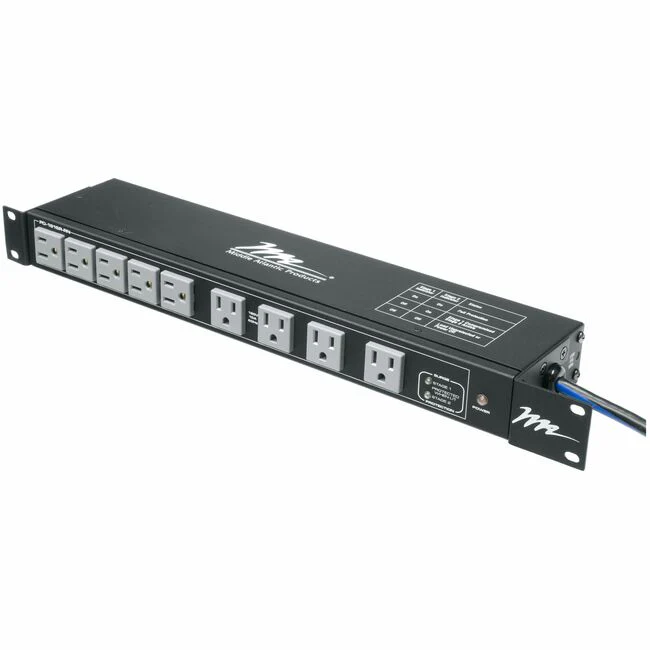 Middle Atlantic PD-1815R-RN 18-Outlets PDU - NEMA 5-15P - 18 x NEMA 5-15R - 120 V AC - 1U - Horizontal/Vertical - Rack-mountable
