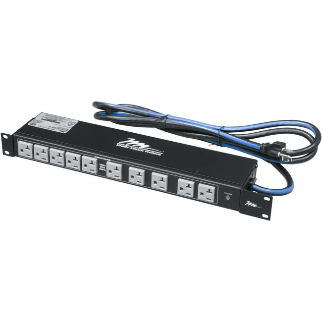 Middle Atlantic PD-2020R-NS 20-Outlets PDU - NEMA 5-20P - 20 x NEMA 5-20R - 120 V AC - 9 ft Cord Length - 1U - Horizontal/Vertical - Rack-mountable