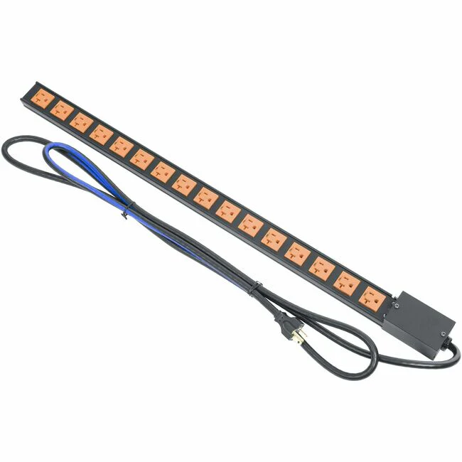 Middle Atlantic PDT-1620C-NS 16-Outlets Power Strip - NEMA 5-20P - 16 x NEMA 5-20R - 9 ft Cord - Rack-mountable