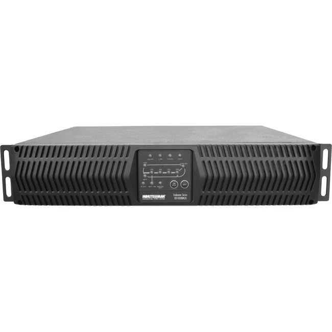 Minuteman Endeavor ED1000RMT2U 1000VA Rack/Wall/Tower UPS - Endeavor Series: high-end; true sine wave; Online UPS; rack/tower/wallmount optional; 1000VA/800W; 208V; power factor 0.8; (4) 6-15R on battery receptacles; extended runtime capable; 4 min full l