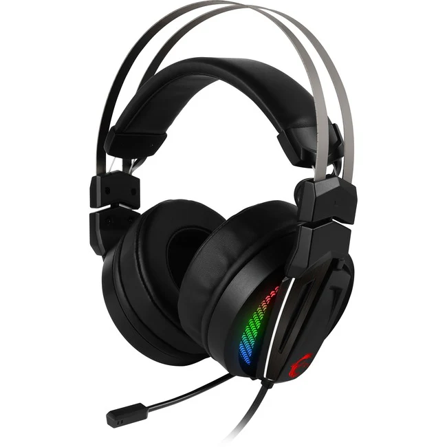 MSI Immerse GH70 Gaming Headset - Stereo - USB - Wired - 32 Ohm - 20 Hz - 40 kHz - Over-the-head - Binaural - Circumaural - 6.56 ft Cable - Uni-directional Microphone