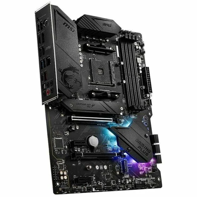 MSI MPG B550 GAMING PLUS Desktop Motherboard - AMD B550 Chipset - Socket AM4 - ATX - 128 GB DDR4 SDRAM Maximum RAM - DIMM, UDIMM - 4 x Memory Slots - Gigabit Ethernet - HDMI - DisplayPort - 6 x SATA Interfaces